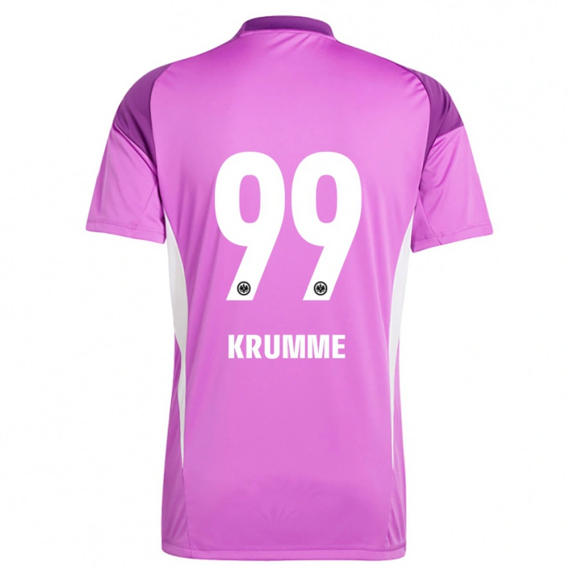 Danxen Criança Janne Krumme #99 Branco Lilás Camisola Guarda-Redes 2025/26 Camisa
