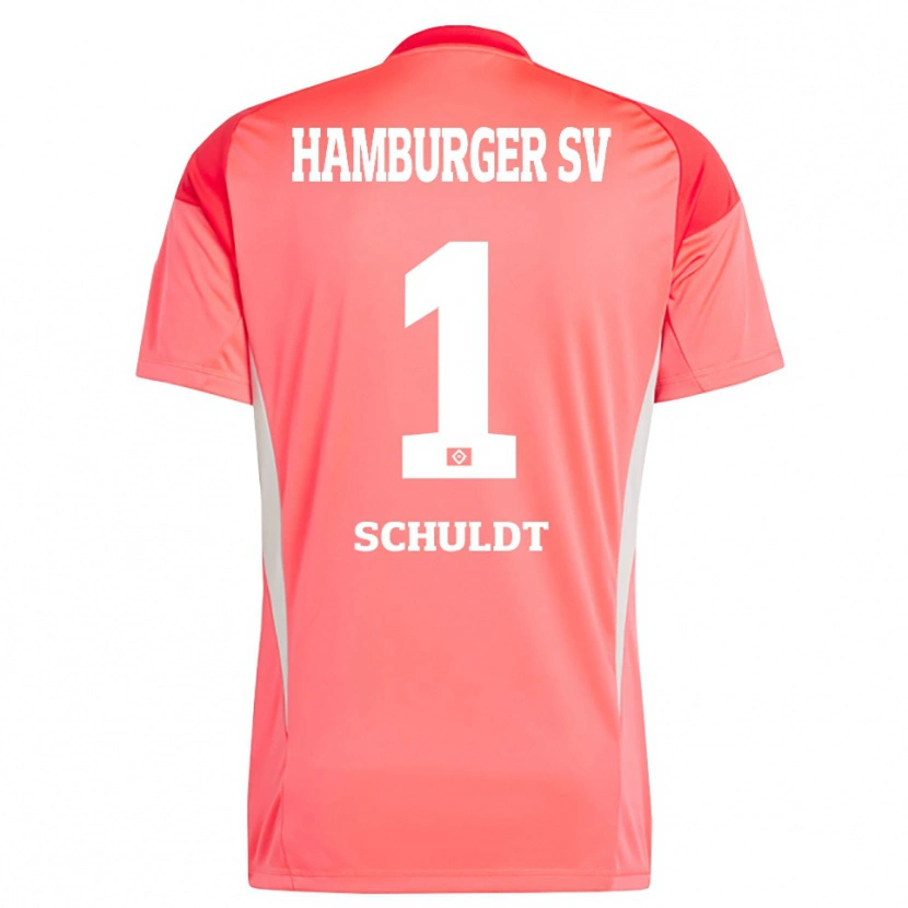 Danxen Criança Inga Schuldt #1 Laranja Vermelho Camisola Guarda-Redes 2025/26 Camisa