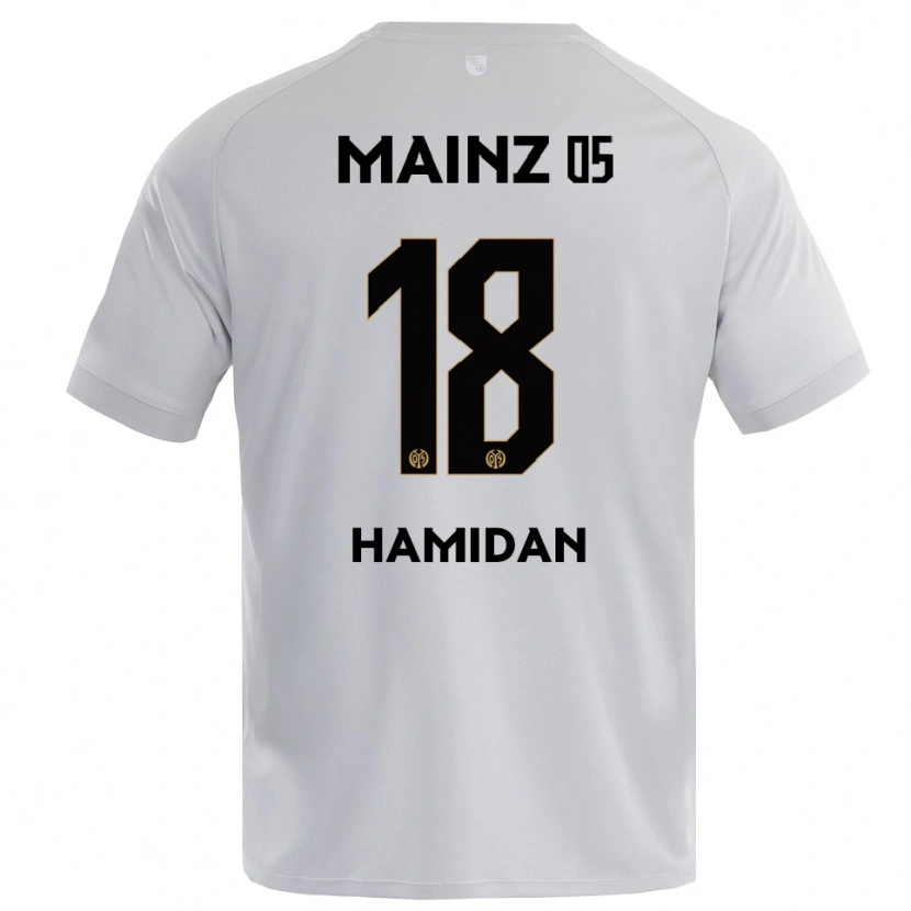 Danxen Criança Ilyas Hamidan #18 Azul Cinza Claro Camisola Guarda-Redes 2025/26 Camisa