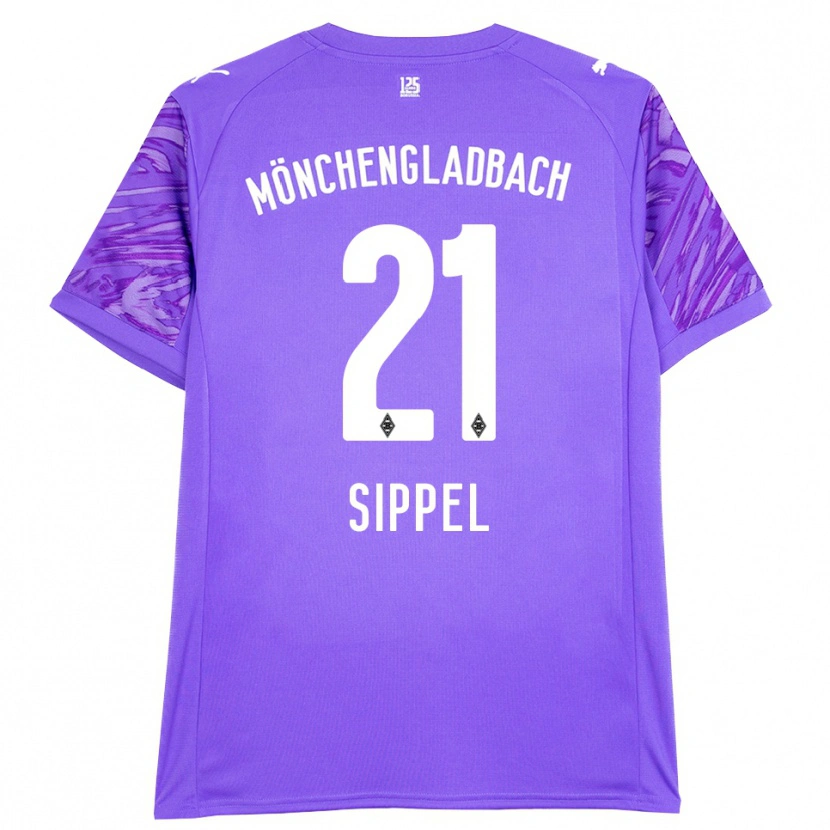 Danxen Criança Tobias Sippel #21 Branco Lilás Camisola Guarda-Redes 2025/26 Camisa