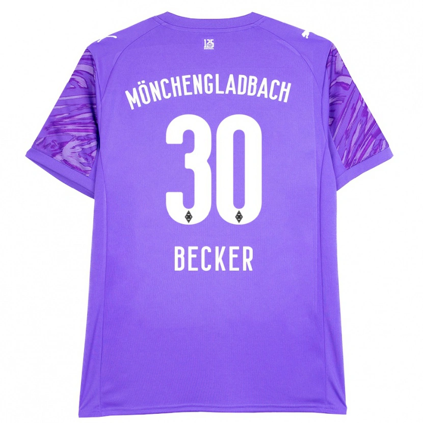 Danxen Criança Benjamin Becker #30 Branco Lilás Camisola Guarda-Redes 2025/26 Camisa