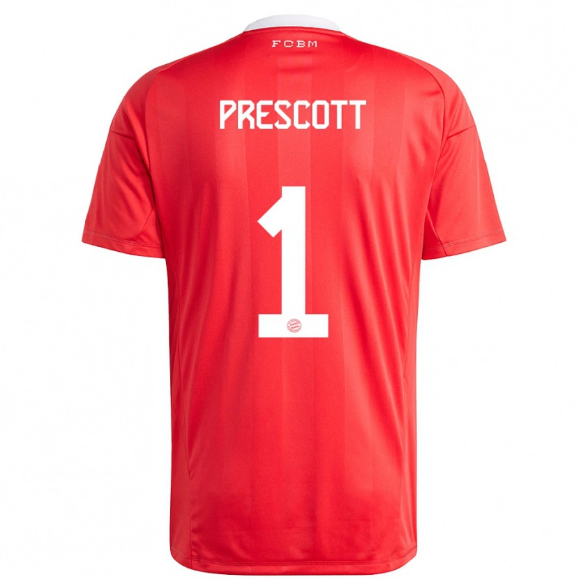 Danxen Criança Leonard Prescott #1 Branco Vermelho Camisola Guarda-Redes 2025/26 Camisa