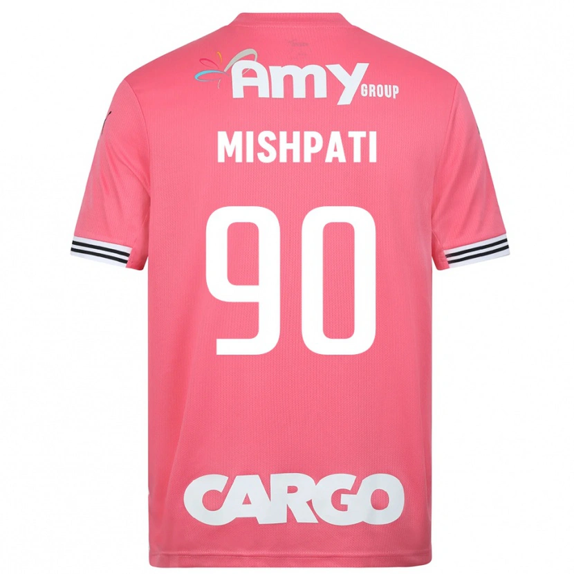 Danxen Criança Roi Mishpati #90 Branco Rosa Camisola Guarda-Redes 2025/26 Camisa