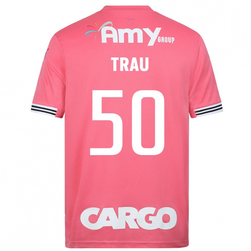 Danxen Criança Idan Trau #50 Branco Rosa Camisola Guarda-Redes 2025/26 Camisa