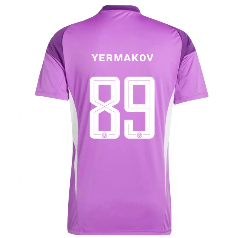 Danxen Criança Georgiy Yermakov #89 Roxo Lilás Camisola Guarda-Redes 2025/26 Camisa