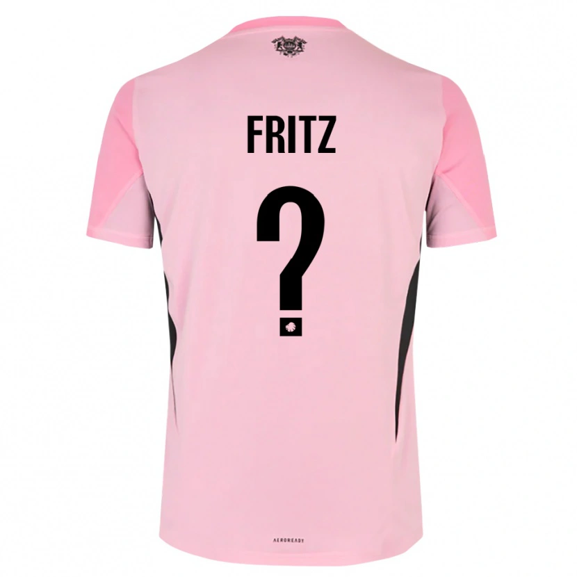 Danxen Criança Gustav Fritz #0 Preto Rosa Camisola Guarda-Redes 2025/26 Camisa