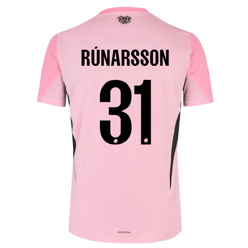Danxen Criança Rúnar Alex Rúnarsson #31 Preto Rosa Camisola Guarda-Redes 2025/26 Camisa