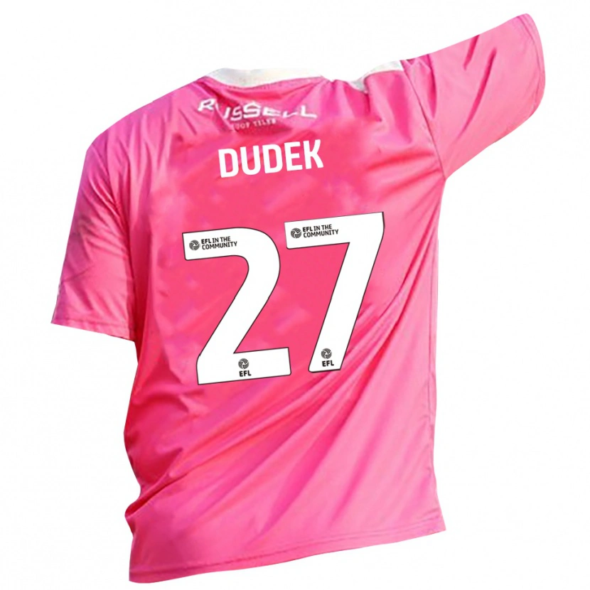 Danxen Homem Kamil Dudek #27 Rosa Rose Camisola Guarda-Redes 2025/26 Camisa