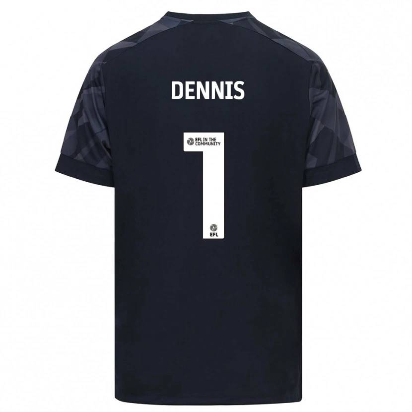 Danxen Homem Jake Dennis #1 Preto Branco Camisola Guarda-Redes 2025/26 Camisa