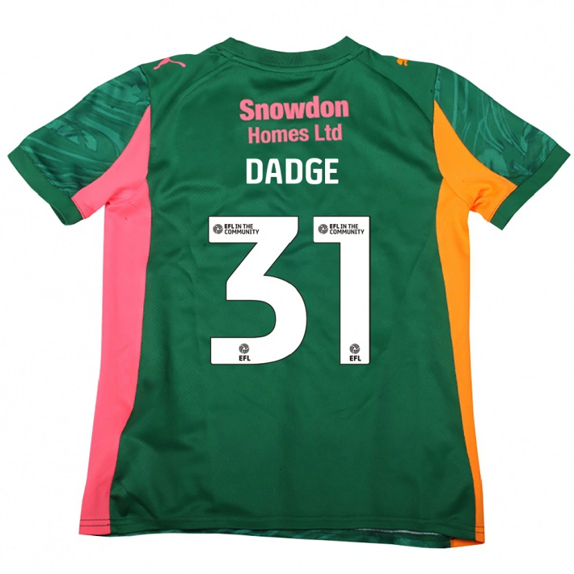 Danxen Homem James Dadge #31 Rosa Verde Escuro Camisola Guarda-Redes 2025/26 Camisa