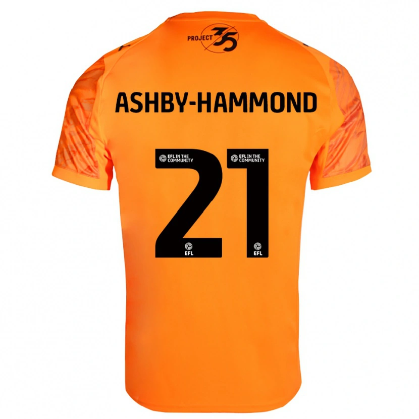 Danxen Homem Luca Ashby-Hammond #21 Preto Laranja Camisola Guarda-Redes 2025/26 Camisa
