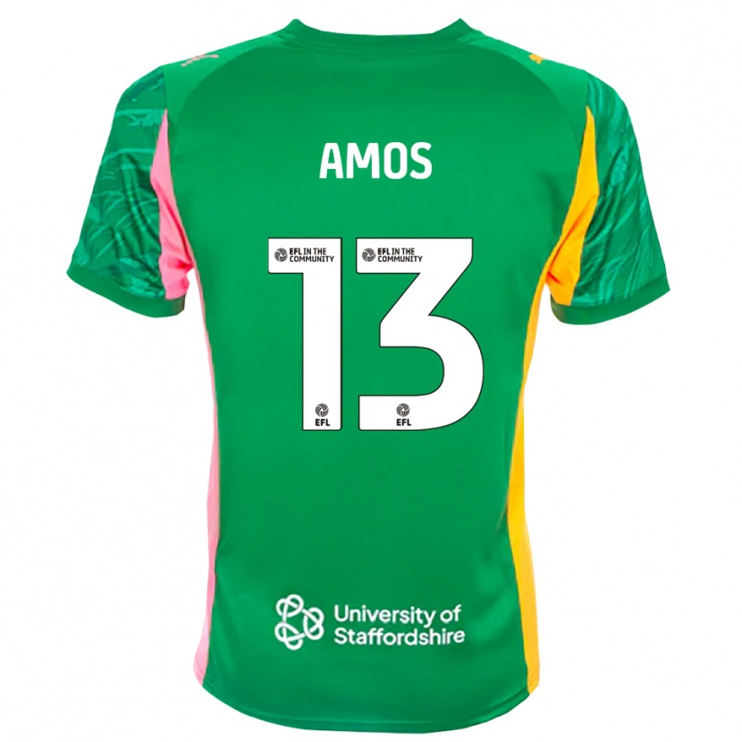 Danxen Homem Ben Amos #13 Laranja Verde Rosa Camisola Guarda-Redes 2025/26 Camisa