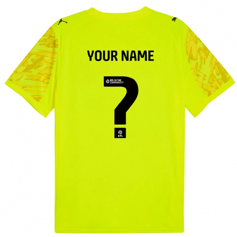 Danxen Homem Rotherham United Verde Fluorescente Preto Camisola Guarda-Redes 2025/26 Camisa