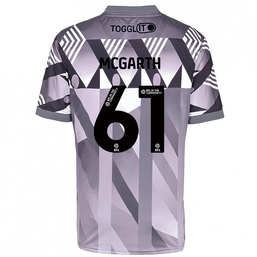 Danxen Homem Ethan McGarth #61 Cinza Claro Camisola Guarda-Redes 2025/26 Camisa