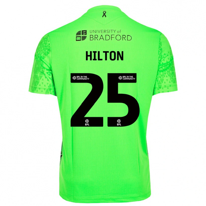Danxen Homem Joe Hilton #25 Verde Primavera Camisola Guarda-Redes 2025/26 Camisa