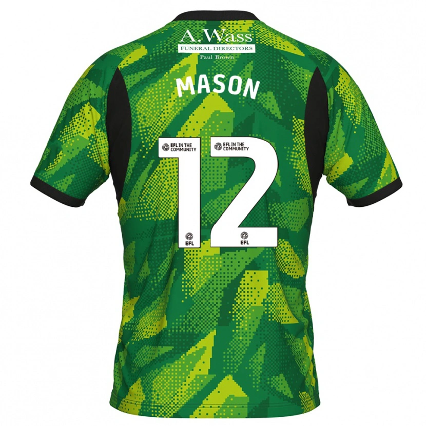 Danxen Homem Owen Mason #12 Verde Preto Camisola Guarda-Redes 2025/26 Camisa