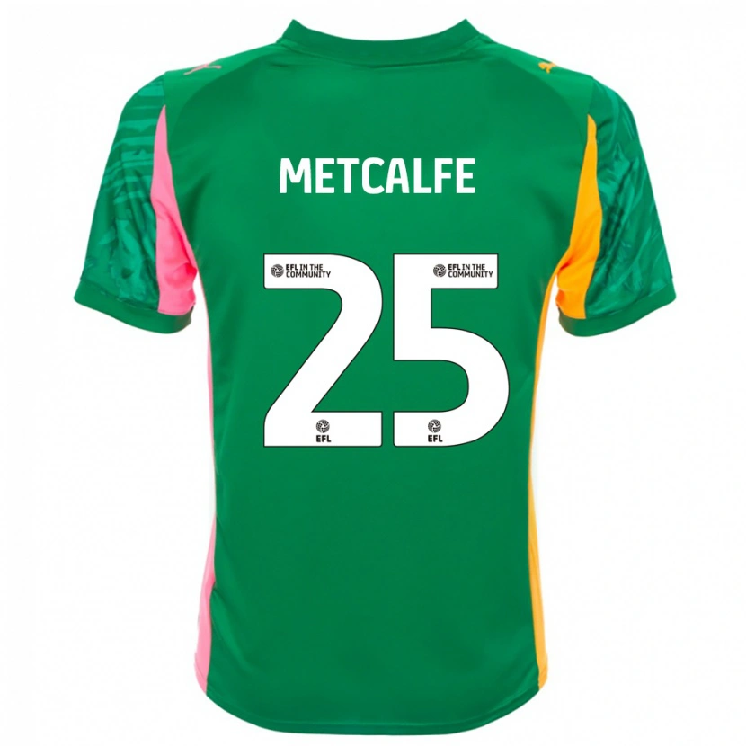 Danxen Homem Max Metcalfe #25 Branco Verde Rosa Camisola Guarda-Redes 2025/26 Camisa