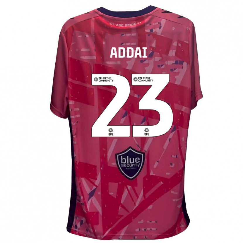Danxen Homem Dillon Addai #23 Branco Rosa Camisola Guarda-Redes 2025/26 Camisa