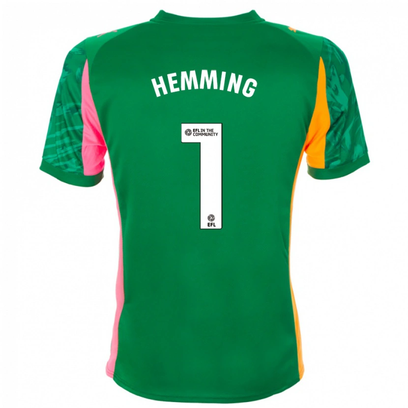 Danxen Homem Zach Hemming #1 Laranja Verde Rosa Camisola Guarda-Redes 2025/26 Camisa