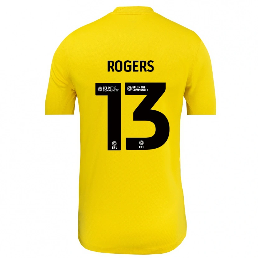 Danxen Homem Hayden Rogers #13 Preto Amarelo Camisola Guarda-Redes 2025/26 Camisa