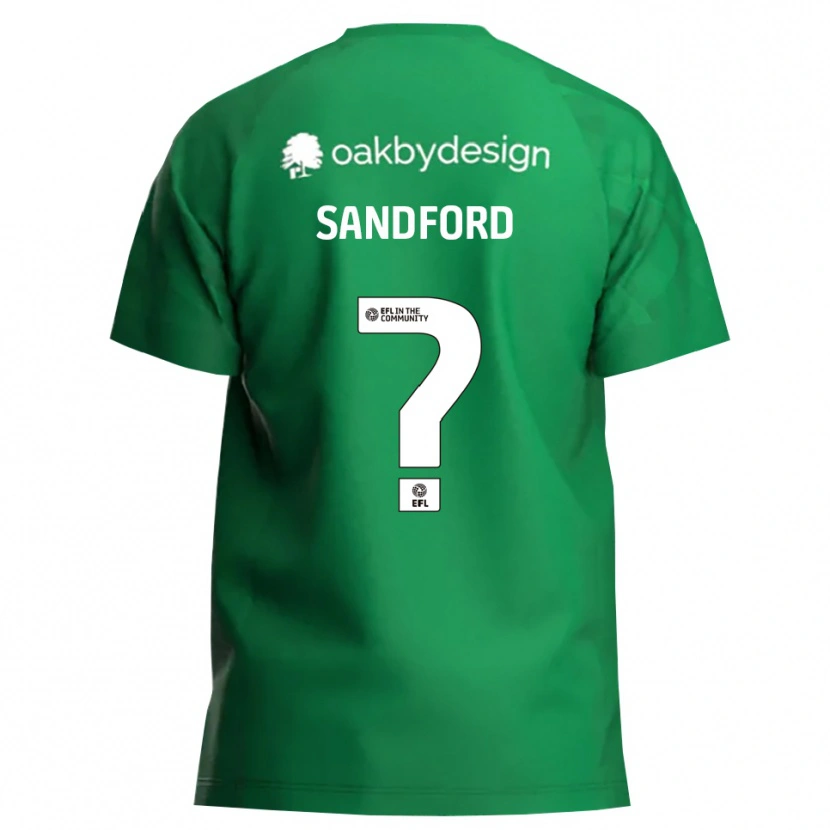 Danxen Homem Claudia Sandford #0 Verde Branco Camisola Guarda-Redes 2025/26 Camisa