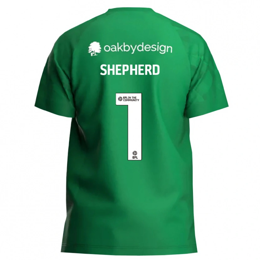 Danxen Homem Frankie Shepherd #1 Verde Branco Camisola Guarda-Redes 2025/26 Camisa