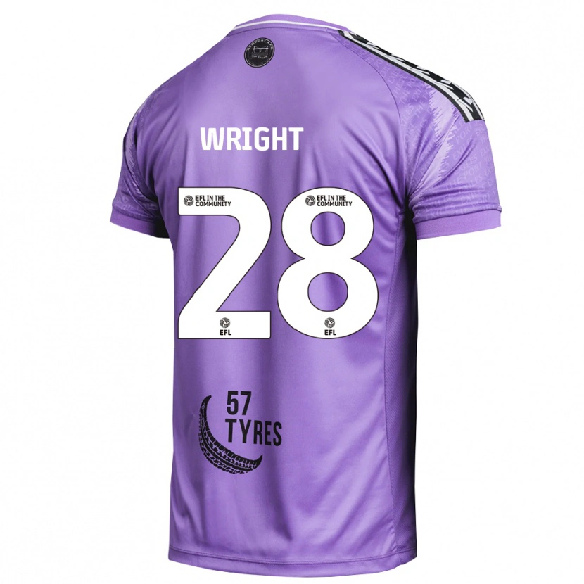 Danxen Homem Jordan Wright #28 Roxo Claro Camisola Guarda-Redes 2025/26 Camisa
