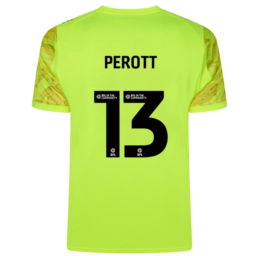 Danxen Homem Milai Perott #13 Verde Fluorescente Camisola Guarda-Redes 2025/26 Camisa