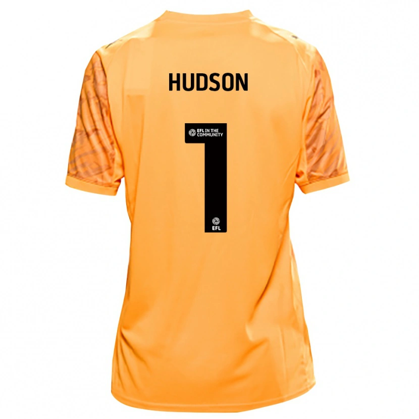 Danxen Homem Mathew Hudson #1 Preto Laranja Camisola Guarda-Redes 2025/26 Camisa