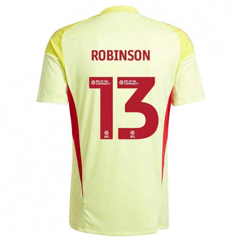 Danxen Homem Anton Robinson #13 Amarelo Pálido Camisola Guarda-Redes 2025/26 Camisa