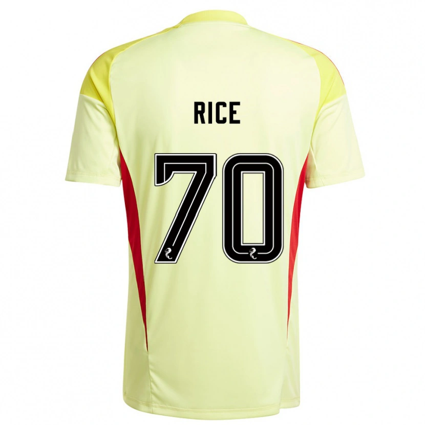 Danxen Homem Aidan Rice #70 Vermelho Amarelo Camisola Guarda-Redes 2025/26 Camisa