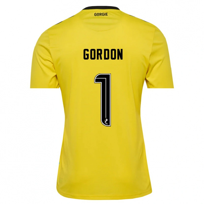 Danxen Homem Craig Gordon #1 Preto Vermelho Amarelo Camisola Guarda-Redes 2025/26 Camisa