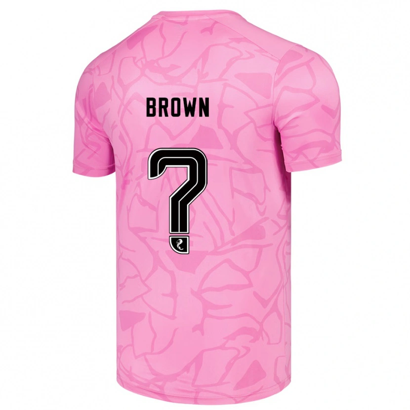 Danxen Homem Fraser Brown #0 Preto Rosa Camisola Guarda-Redes 2025/26 Camisa
