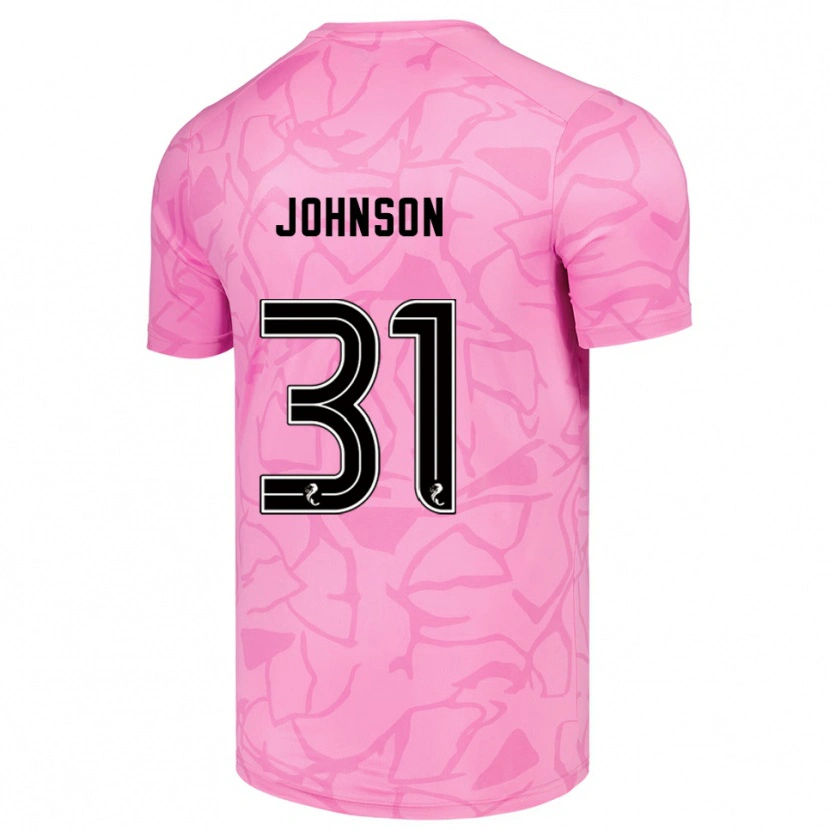Danxen Homem Murray Johnson #31 Preto Rosa Camisola Guarda-Redes 2025/26 Camisa