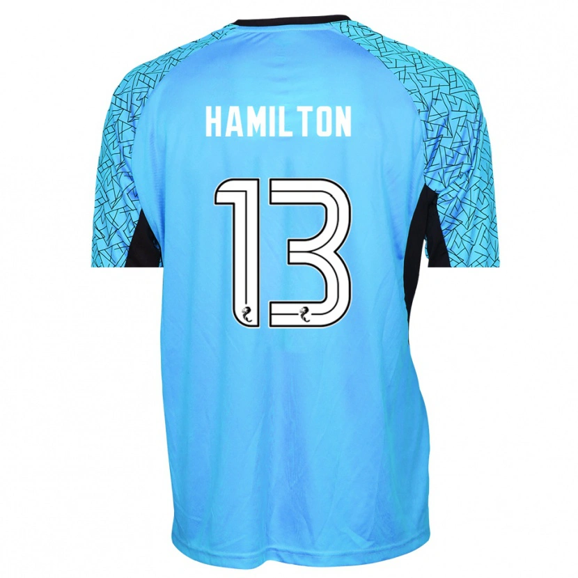 Danxen Homem Jack Hamilton #13 Preto Azul Camisola Guarda-Redes 2025/26 Camisa