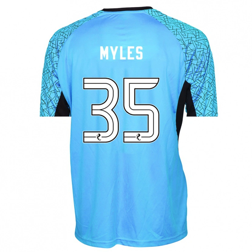 Danxen Homem Evan Myles #35 Preto Azul Camisola Guarda-Redes 2025/26 Camisa