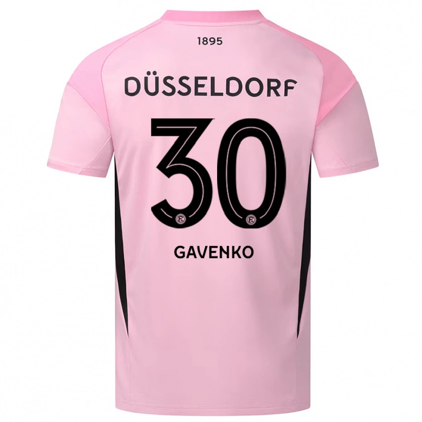 Danxen Homem Ivan Gavenko #30 Rosa Preto Camisola Guarda-Redes 2025/26 Camisa