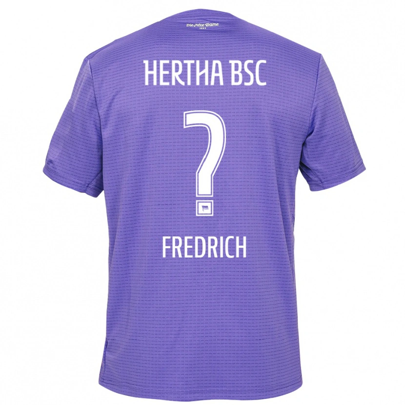 Danxen Homem Marco Fredrich #0 Roxo Branco Camisola Guarda-Redes 2025/26 Camisa