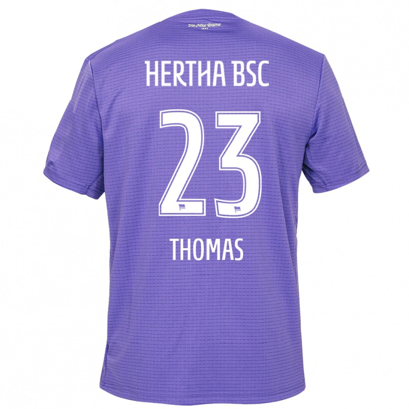 Danxen Homem Aaliyah Thomas #23 Roxo Branco Camisola Guarda-Redes 2025/26 Camisa