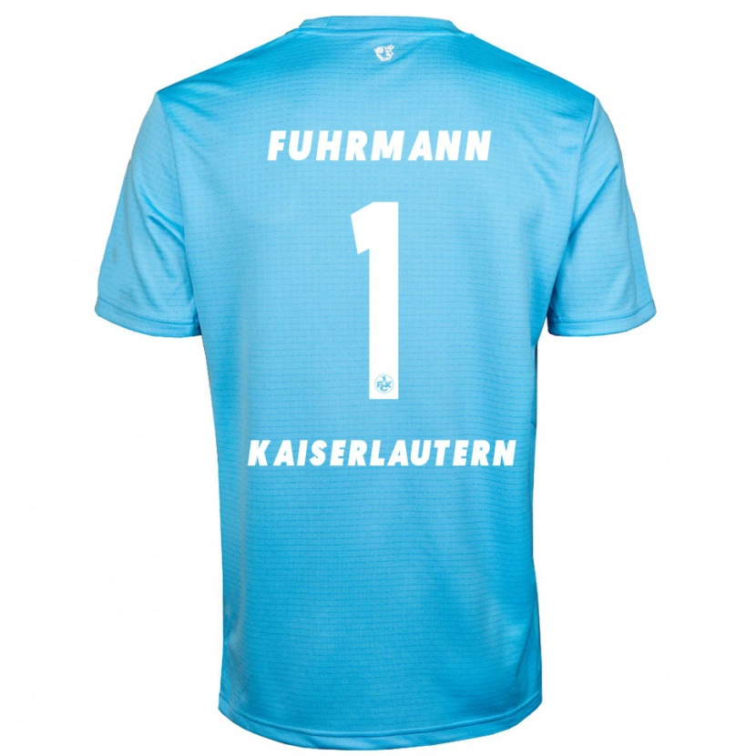 Danxen Homem Lasse Fuhrmann #1 Azul Celeste Branco Camisola Guarda-Redes 2025/26 Camisa