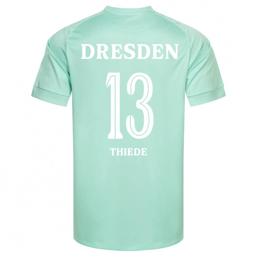 Danxen Homem Tristan Thiede #13 Verde Claro Branco Camisola Guarda-Redes 2025/26 Camisa