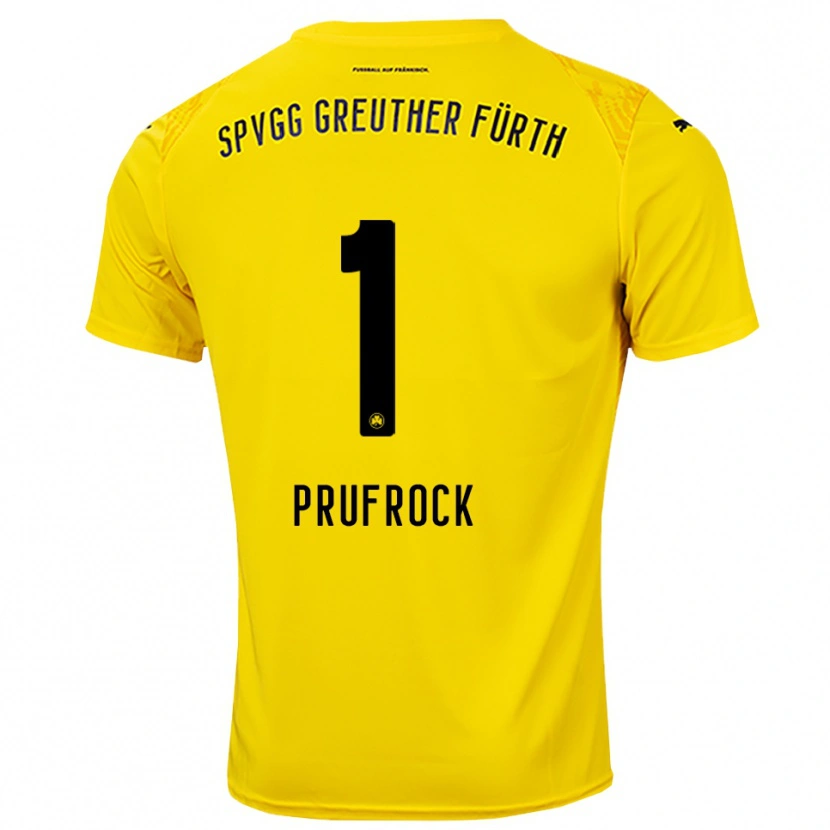 Danxen Homem Silas Prüfrock #1 Amarelo Preto Camisola Guarda-Redes 2025/26 Camisa