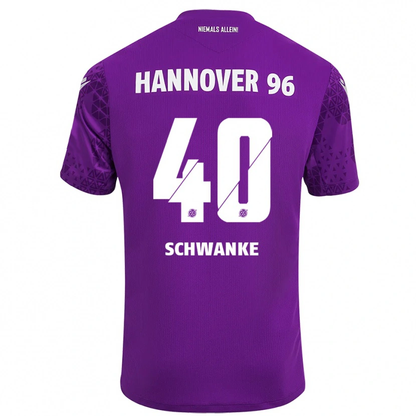 Danxen Homem Jonas Schwanke #40 Roxo Branco Camisola Guarda-Redes 2025/26 Camisa