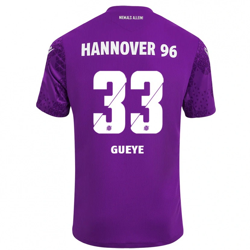 Danxen Homem Abdoulaye Gueye #33 Roxo Branco Camisola Guarda-Redes 2025/26 Camisa