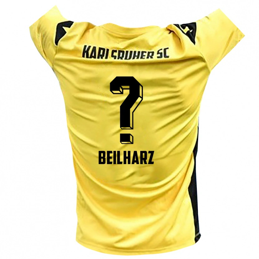 Danxen Homem Charlotte Beilharz #0 Amarelo Preto Camisola Guarda-Redes 2025/26 Camisa