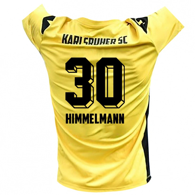 Danxen Homem Robin Himmelmann #30 Amarelo Preto Camisola Guarda-Redes 2025/26 Camisa