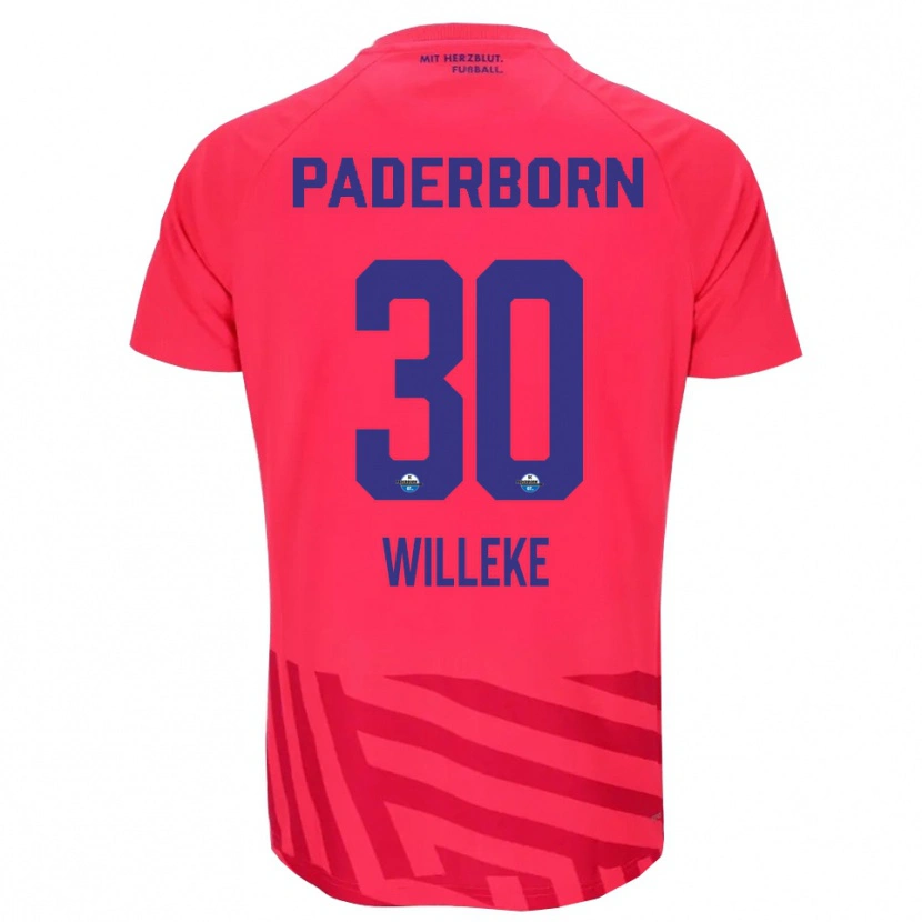 Danxen Homem Nico Willeke #30 Vermelho Preto Camisola Guarda-Redes 2025/26 Camisa