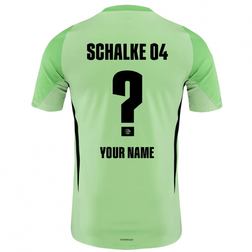 Danxen Homem Schalke 04 Verde Claro Preto Camisola Guarda-Redes 2025/26 Camisa