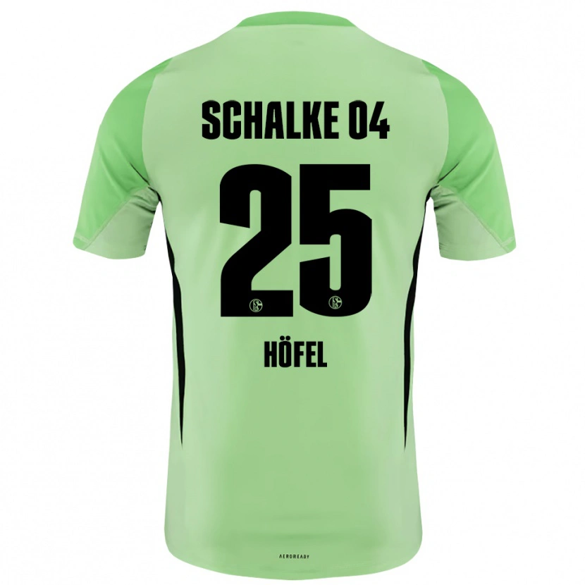Danxen Homem Luca Höfel #25 Verde Claro Preto Camisola Guarda-Redes 2025/26 Camisa