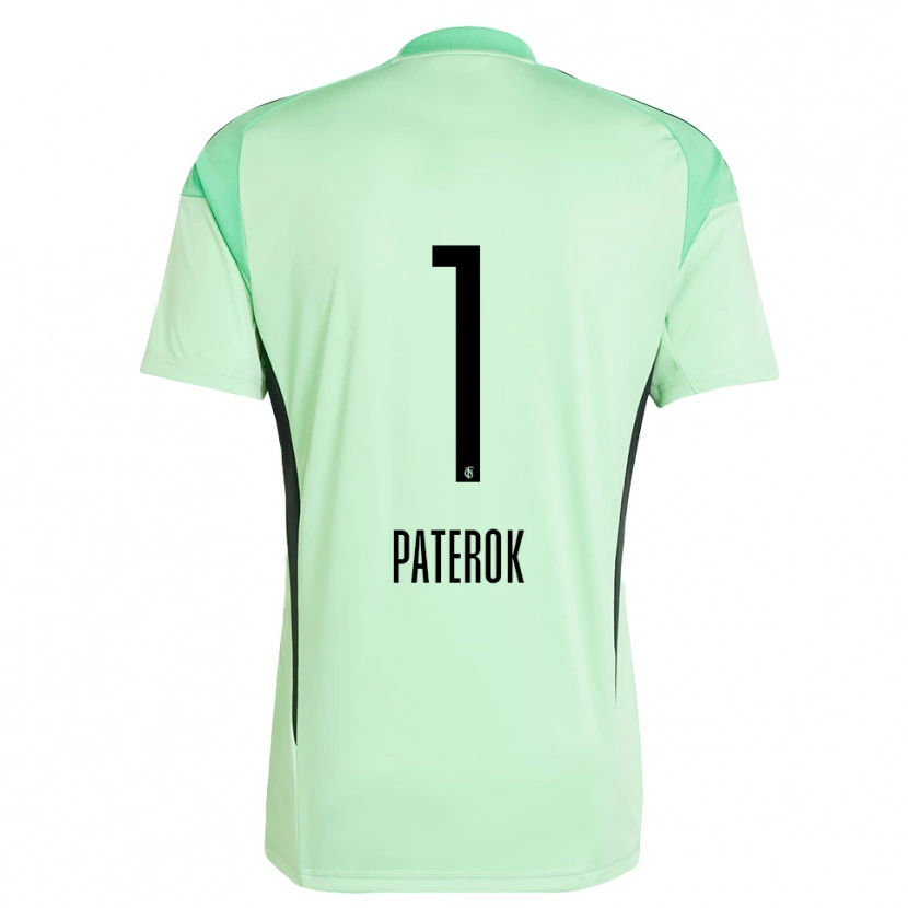 Danxen Homem Tim Paterok #1 Verde Claro Preto Camisola Guarda-Redes 2025/26 Camisa
